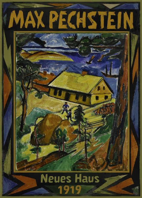 Max Pechstein Neues Haus No1 - Poszter