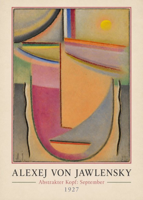 Alexej von Jawlensky Abstrakter Kopf: September No1 - Poszter