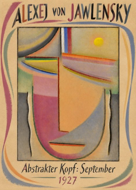 Alexej von Jawlensky Abstrakter Kopf: September No3 - Poszter
