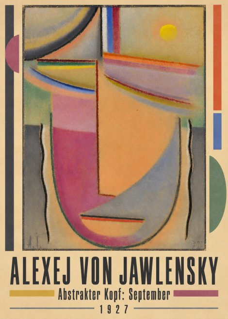 Alexej von Jawlensky Abstrakter Kopf: September No4 - Poszter