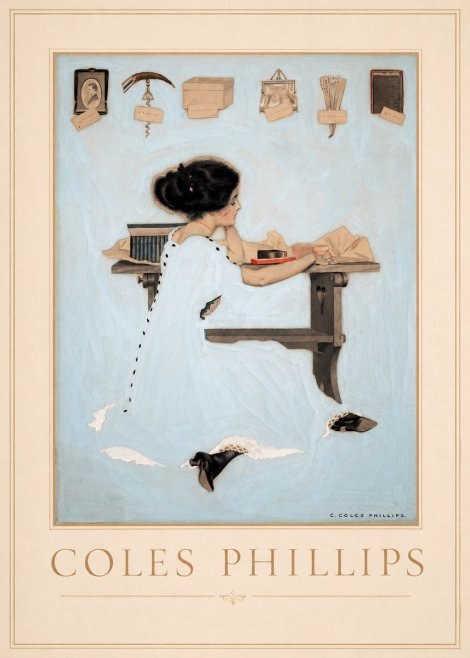 Coles Phillips Thinking of Him No1 - Poszter
