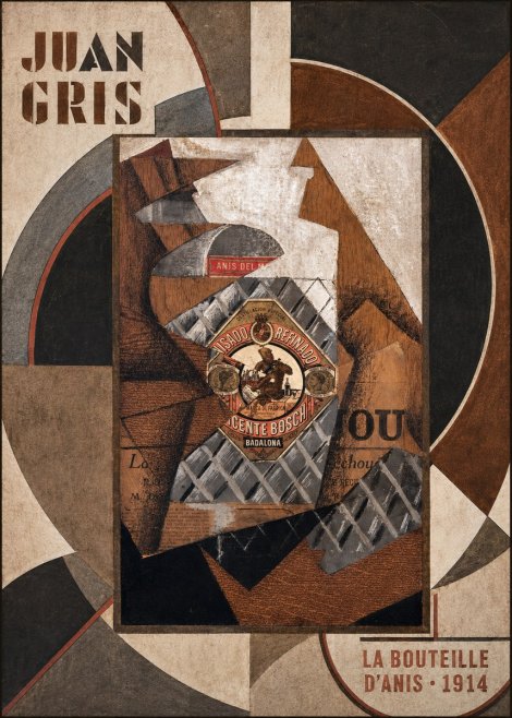 Juan Gris La Bouteille D'anis - 1914 No6 - Poszter
