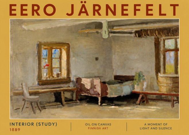 Eero Järnefelt Interior (Study) No5 - Poszter