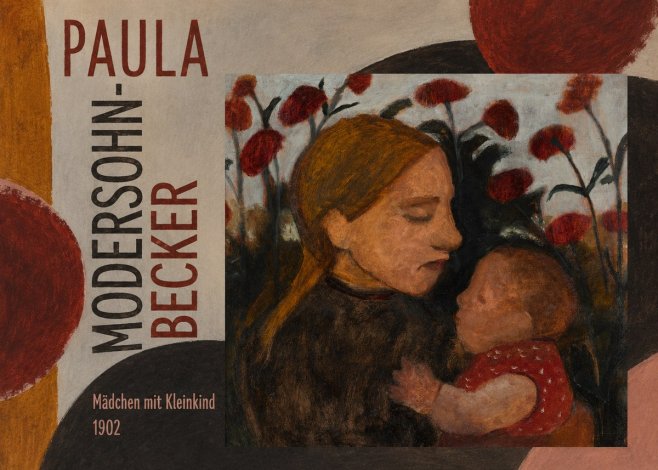 Paula Modersohn-Becker Mädchen Mit Kleinkind II No5 - Poszter
