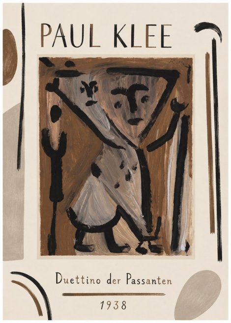 Paul Klee Duettino Der Passanten No1 - Poszter