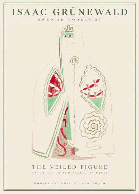 Isaac Grünewald The Veiled Figure No1 - Poszter