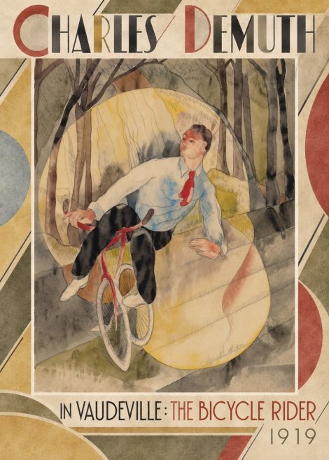 Charles Demuth In Vaudeville: the Bicycle Rider No2 - Poszter