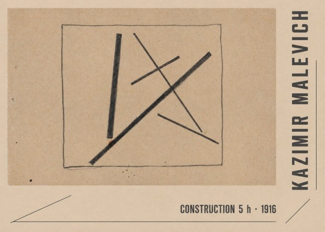 Kazimir Malevich Construction 5 H No2 - Poszter