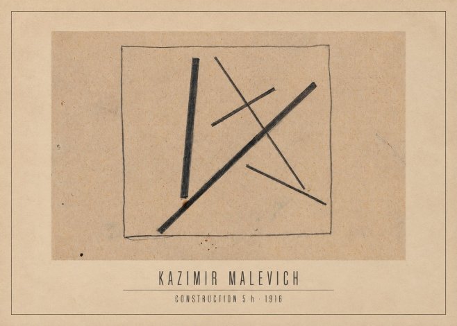 Kazimir Malevich Construction 5 H No3 - Poszter