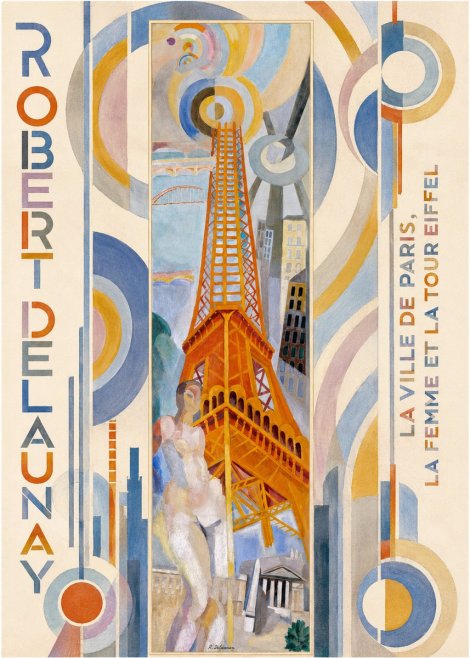 Robert Delaunay La Ville De Paris, La Femme Et La Tour Eiffel No1 - Poszter