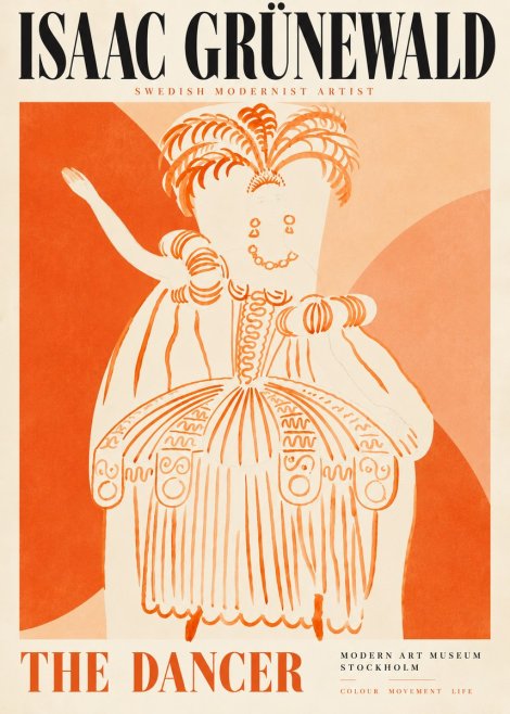 Isaac Grünewald The Dancer II No5 - Poszter
