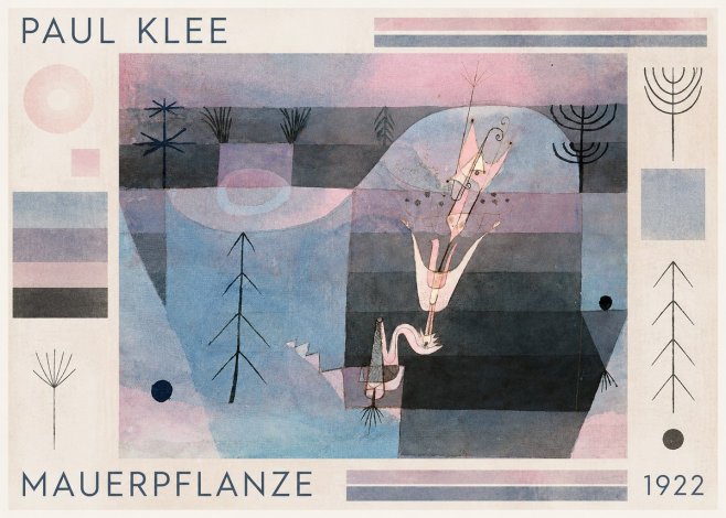 Paul Klee Mauerpflanze No1 - Poszter