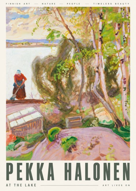 Pekka Halonen At the Lake No6 - Poszter