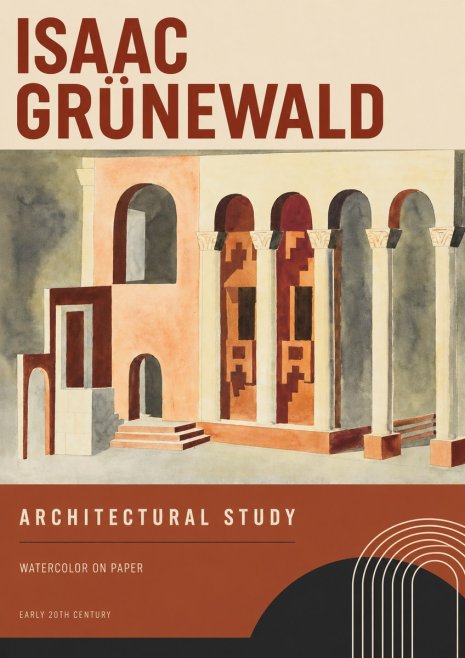 Isaac Grünewald Architectural Study II No2 - Poszter