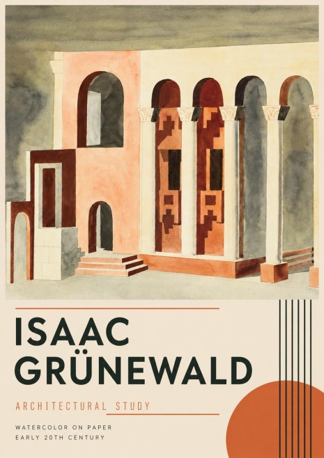 Isaac Grünewald Architectural Study II No4 - Poszter