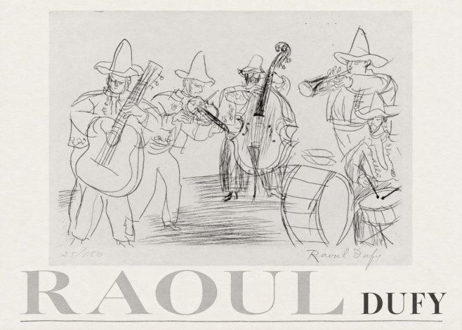 Raoul Dufy Musicians No3 - Poszter
