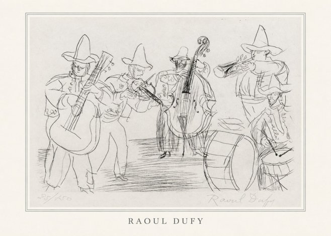 Raoul Dufy Musicians No4 - Poszter