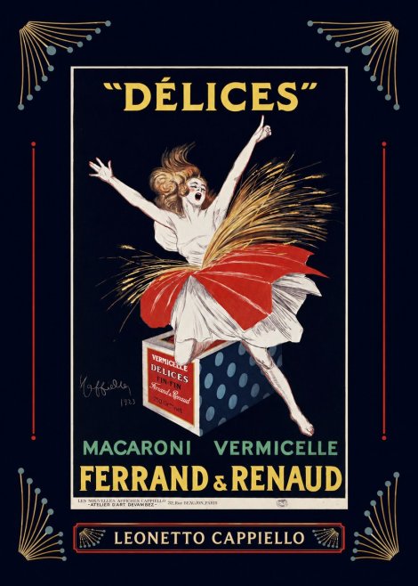 Leonetto Cappiello Délices II No6 - Poszter