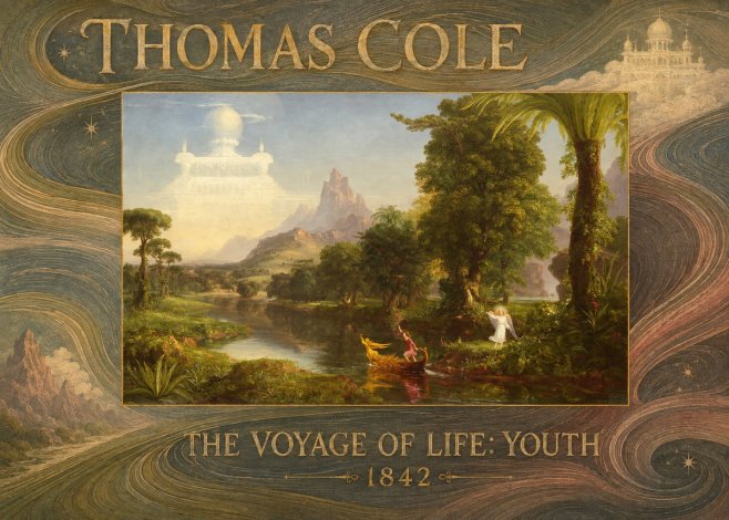 Thomas Cole The Voyage of Life: Youth III No4 - Poszter