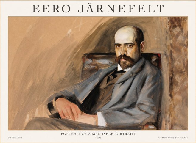 Eero Järnefelt Portrait of a Man (Self-portrait) No1 - Poszter