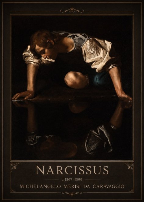 Michelangelo Merisi da Caravaggio Narcissus II No1 - Poszter