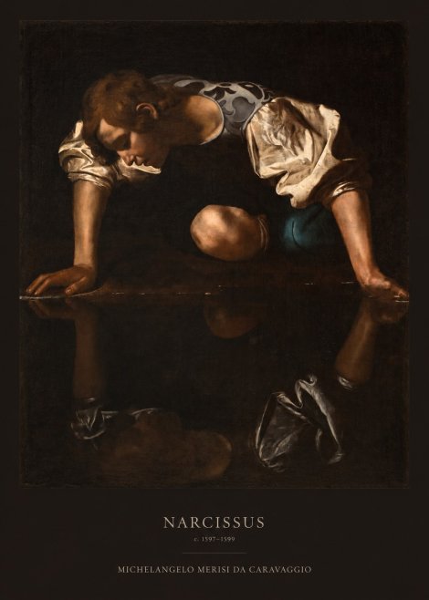 Michelangelo Merisi da Caravaggio Narcissus II No5 - Poszter