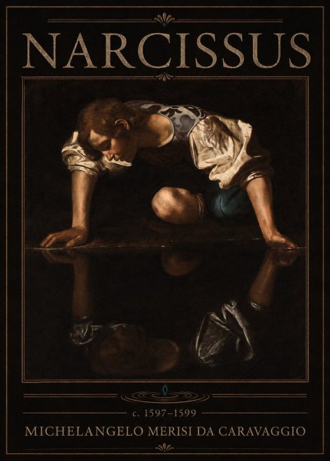 Michelangelo Merisi da Caravaggio Narcissus II No6 - Poszter