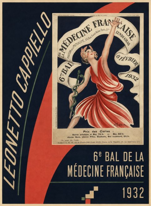 Leonetto Cappiello 6E Bal De La Médecine Française - 1932 No2 - Poszter