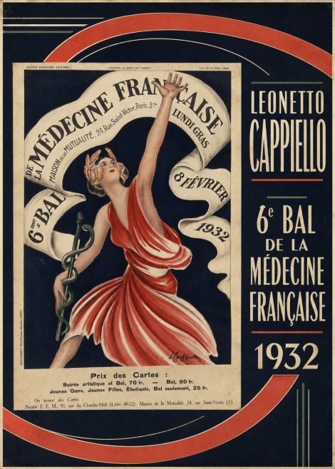 Leonetto Cappiello 6E Bal De La Médecine Française - 1932 No4 - Poszter
