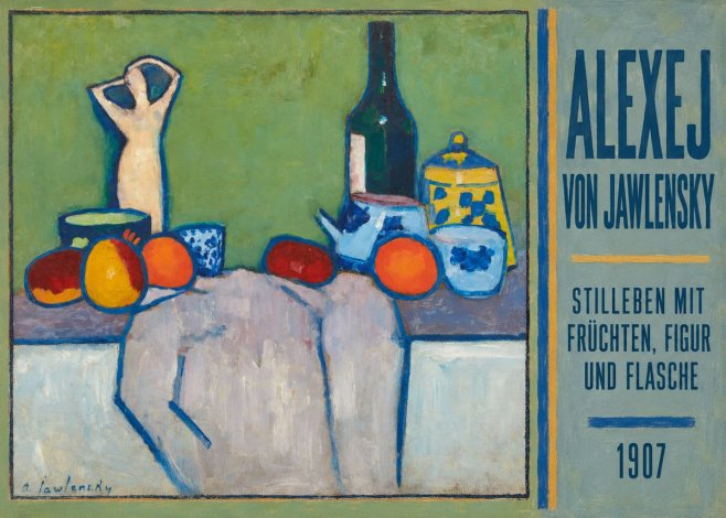 Alexej von Jawlensky Stilleben Mit Früchten, Figur Und Flasche 1907 No5 - Poszter