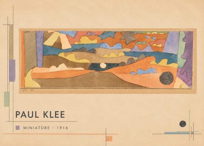 Paul Klee Miniatüre · 1916 No6 - Poszter