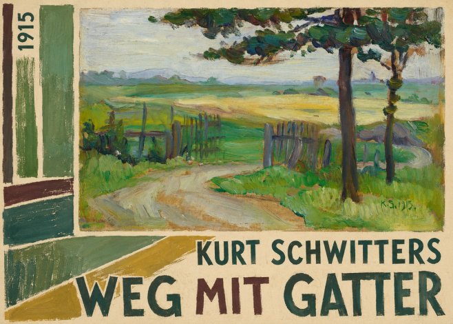 Kurt Schwitters Weg Mit Gatter No2 - Poszter