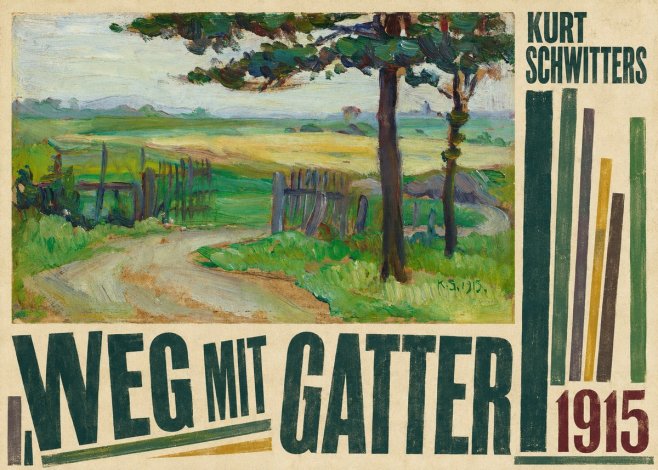 Kurt Schwitters Weg Mit Gatter No6 - Poszter