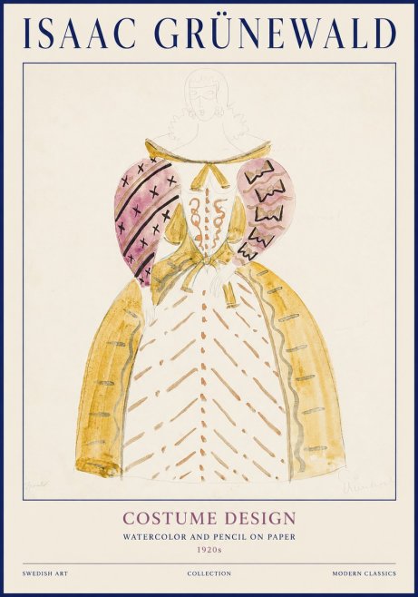Isaac Grünewald Costume Design XII No1 - Poszter