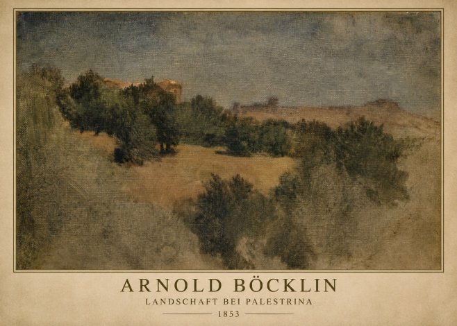 Arnold Böcklin Landschaft Bei Palestrina No1 - Poszter