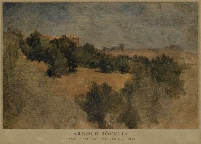 Arnold Böcklin Landschaft Bei Palestrina No2 - Poszter