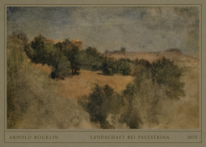 Arnold Böcklin Landschaft Bei Palestrina No4 - Poszter