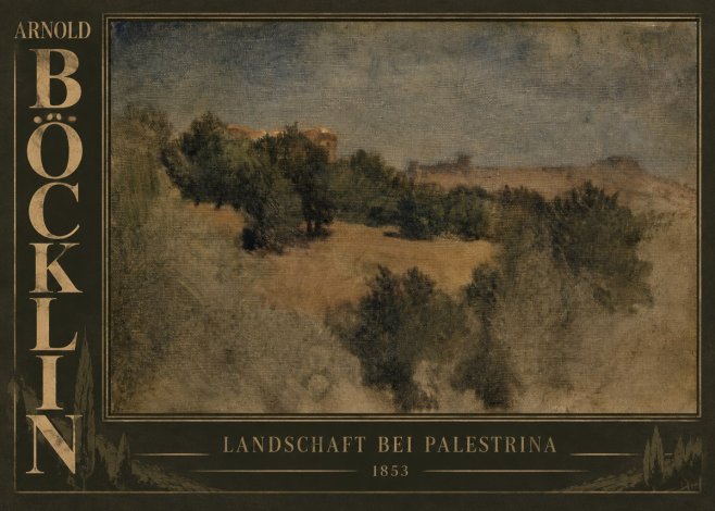Arnold Böcklin Landschaft Bei Palestrina No5 - Poszter