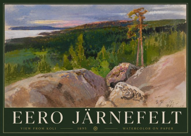 Eero Järnefelt View from Koli No3 - Poszter