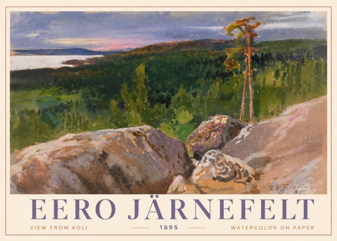 Eero Järnefelt View from Koli No4 - Poszter