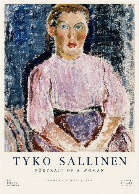 Tyko Sallinen Portrait of a Woman II No1 - Poszter