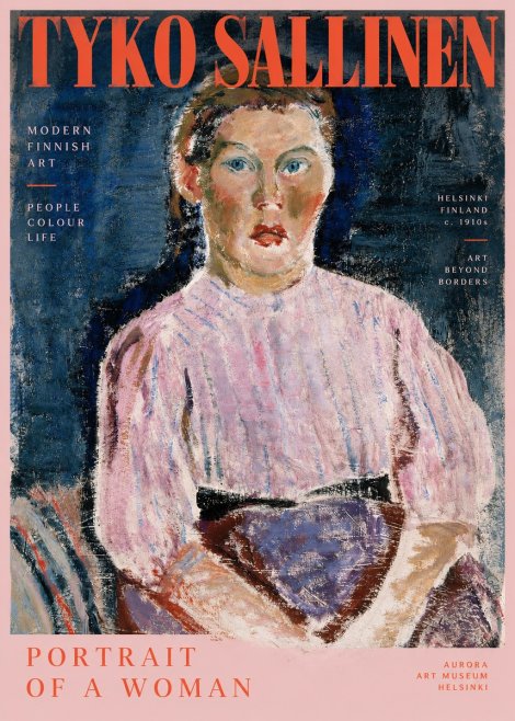 Tyko Sallinen Portrait of a Woman II No2 - Poszter