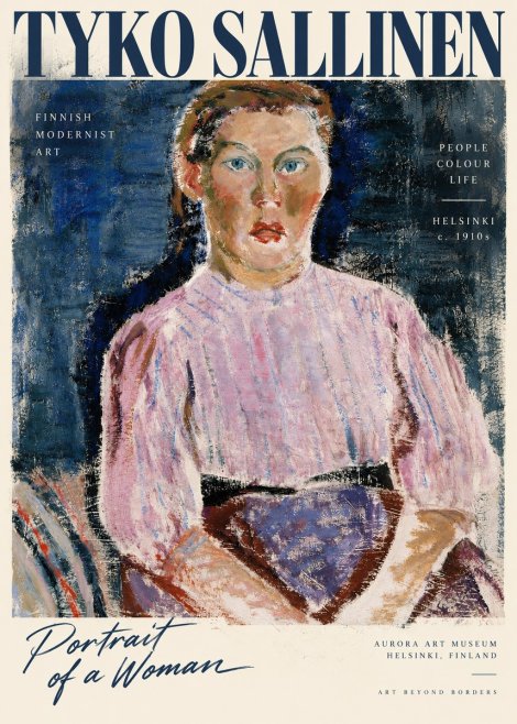 Tyko Sallinen Portrait of a Woman II No3 - Poszter