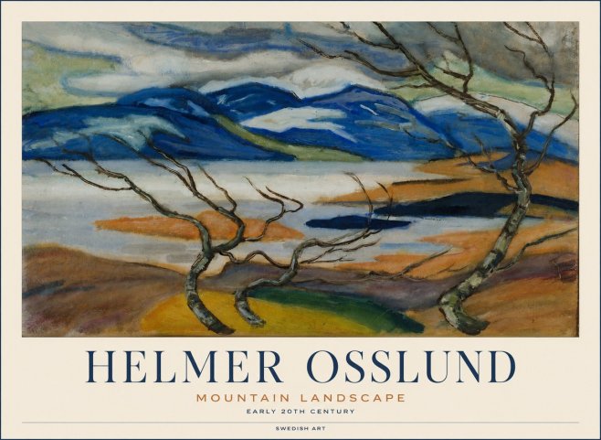 Helmer Osslund Mountain Landscape No1 - Poszter