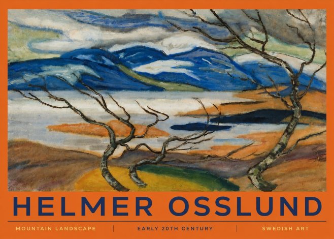 Helmer Osslund Mountain Landscape No2 - Poszter
