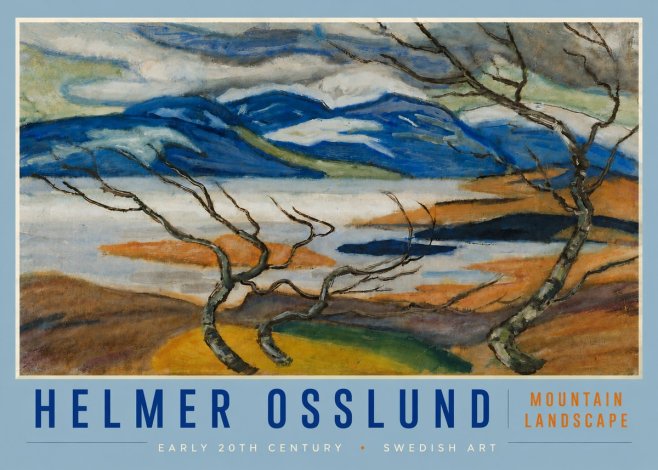 Helmer Osslund Mountain Landscape No4 - Poszter