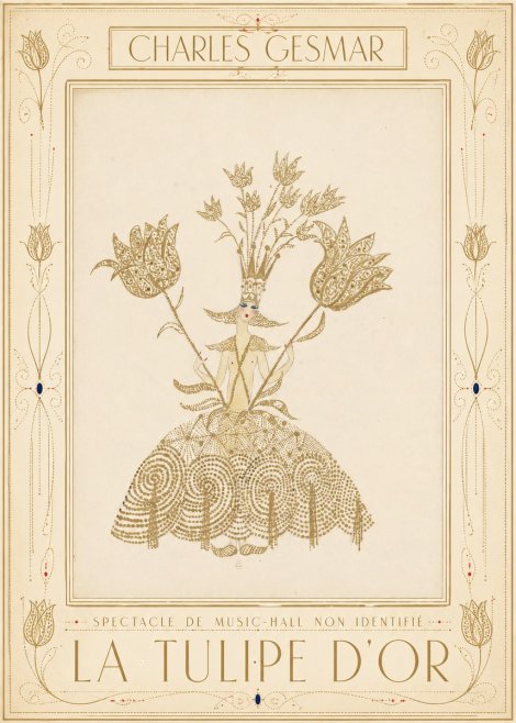 Charles Gesmar La Tulipe D'or No1 - Poszter