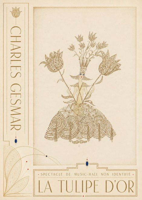 Charles Gesmar La Tulipe D'or No2 - Poszter
