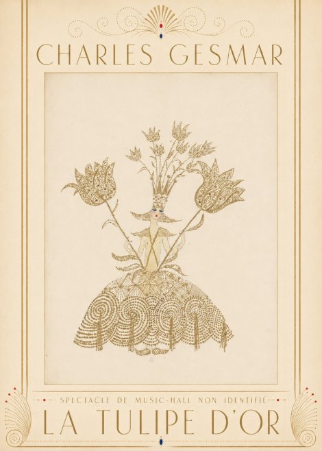 Charles Gesmar La Tulipe D'or No3 - Poszter