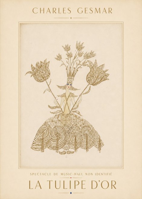 Charles Gesmar La Tulipe D'or No4 - Poszter